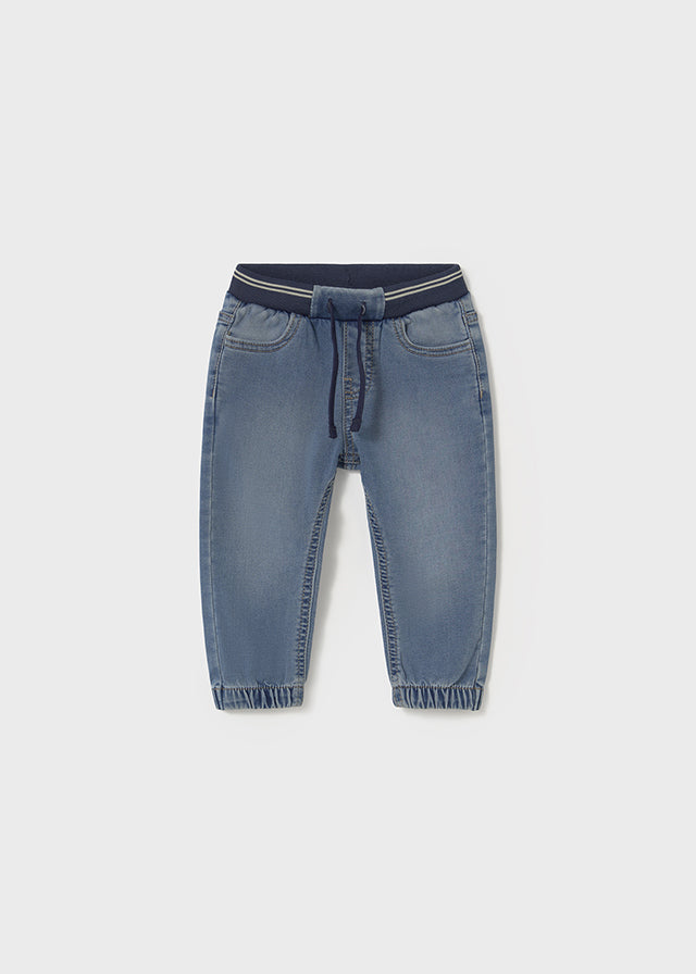 jeans con elastico in vita - majoral