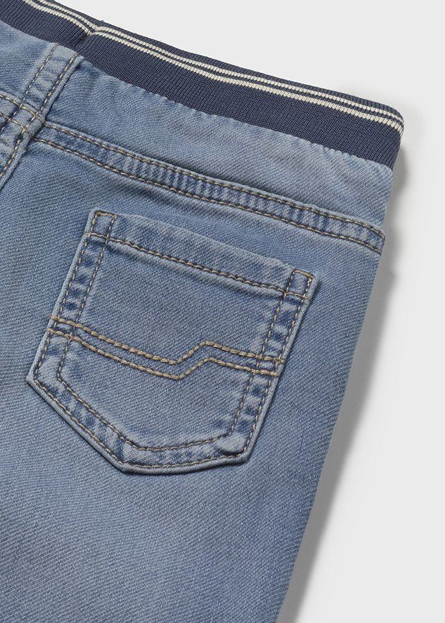 jeans con elastico in vita - majoral