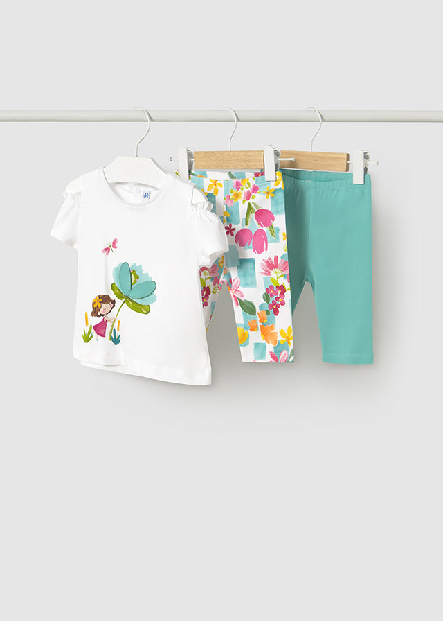 Completo 2 leggings con maglietta - majoral
