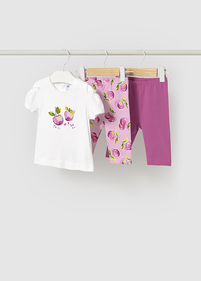 Completo 2 leggings con maglietta - majoral