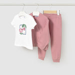 tuta 3 pezzi rosa - majoral