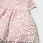Vestito rosa con fiori - Majoral