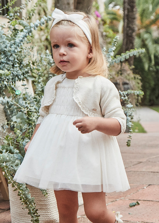 Vestito tulle con fascia abbinata - Mayoral