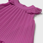 Vestito plissettato elegante fucsia - majoral