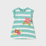 Vestito a righe con fiori - majoral