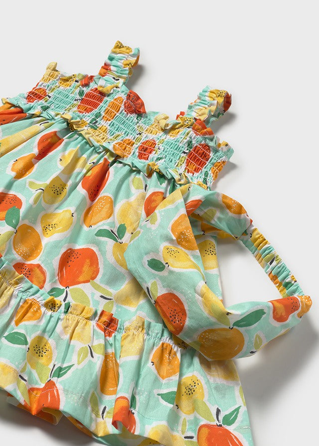 Vestito limoni con bandana - majoral
