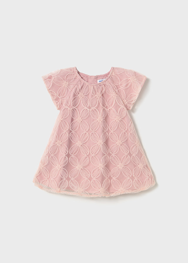 Vestito ricamato rosa -  Mayoral