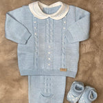 Completo 4pz azzurro polvere - Marlù