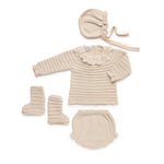 Set 4Pz beige con pizzo - Juliana