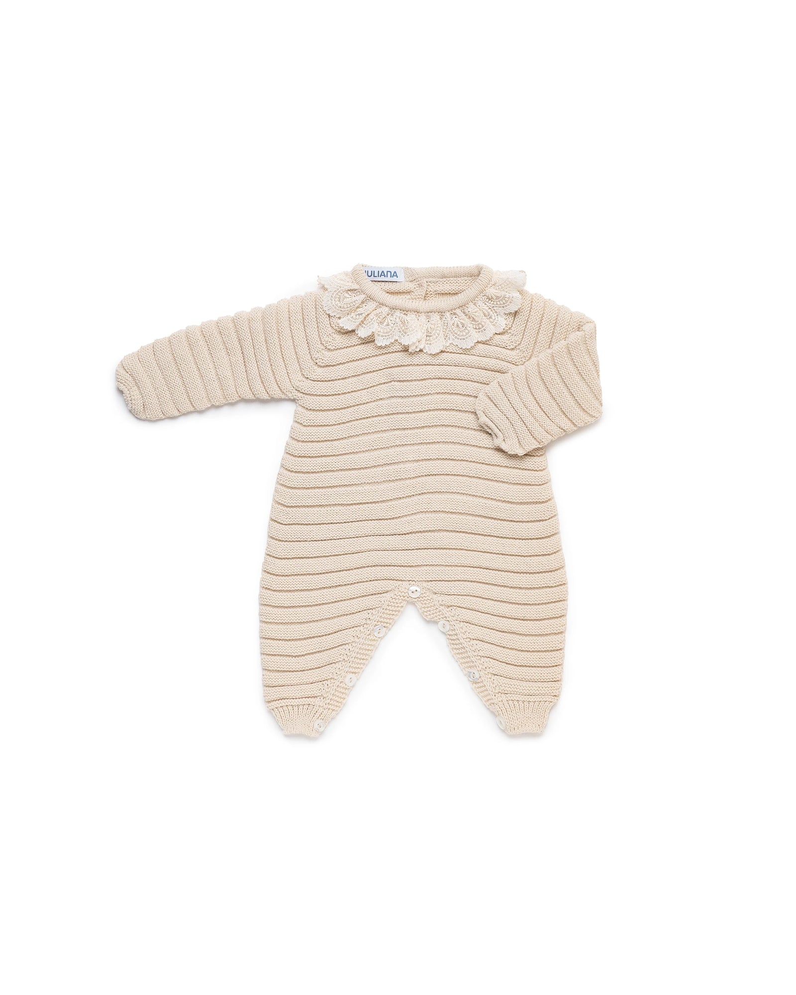 Tutina beige con pizzo - Juliana