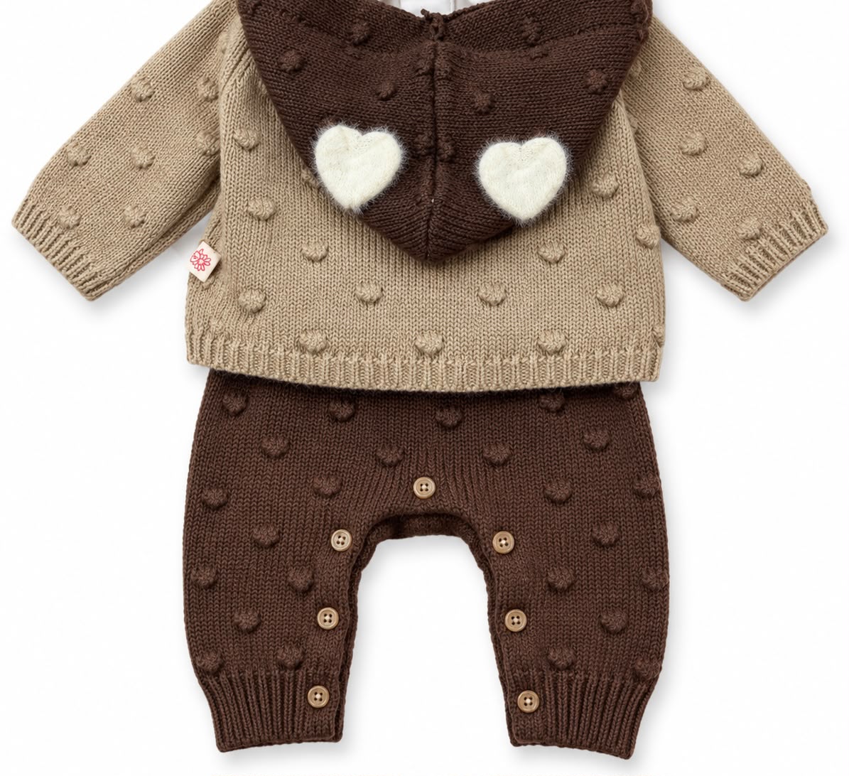 Set Salopette + Cardigan + Body - Hust&Claire