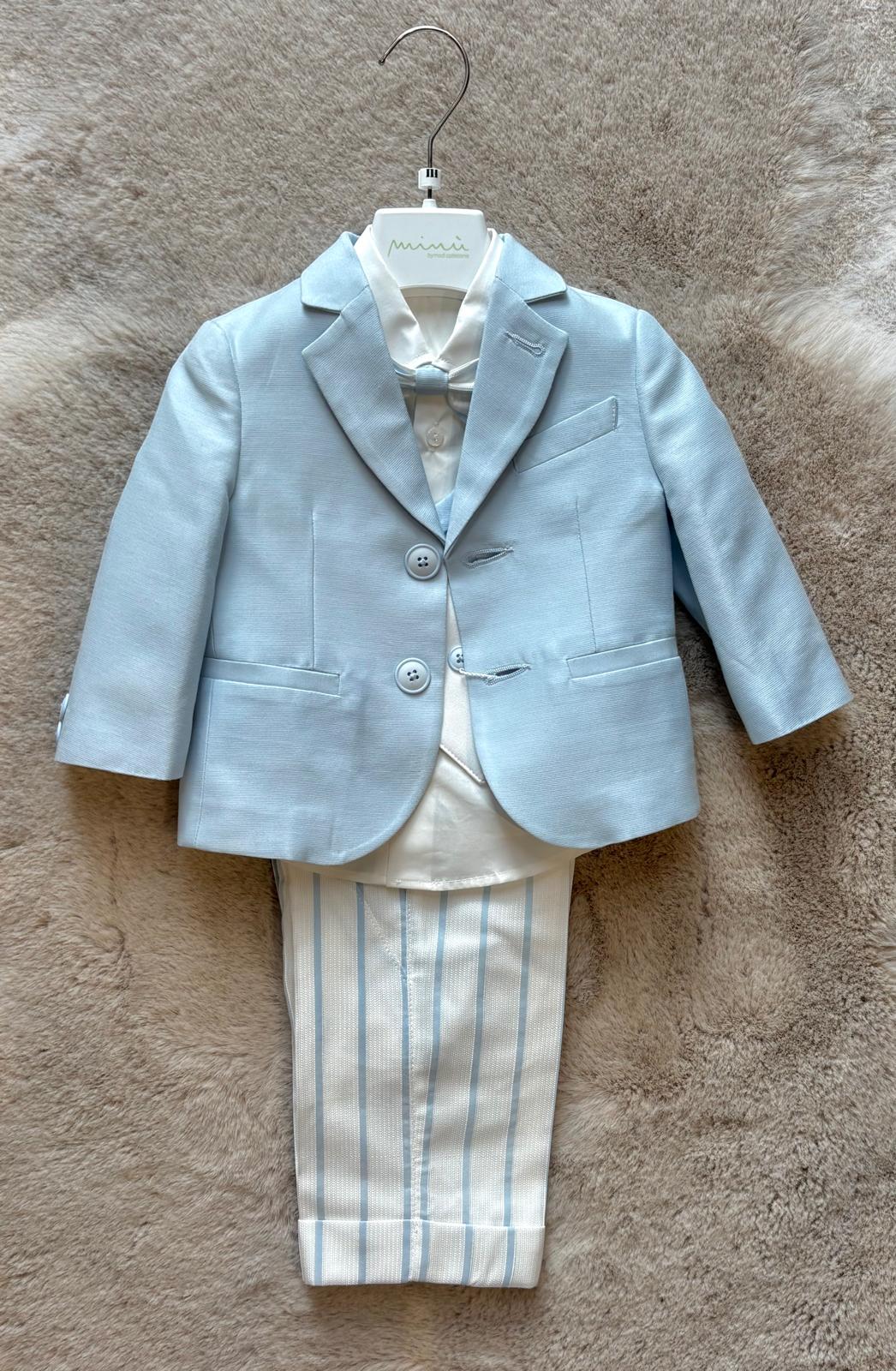 Completo Cerimonia 5Pz Azzurro - Minù