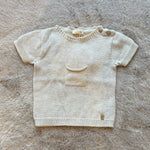 Maglietta beige in maglia - Wedoble