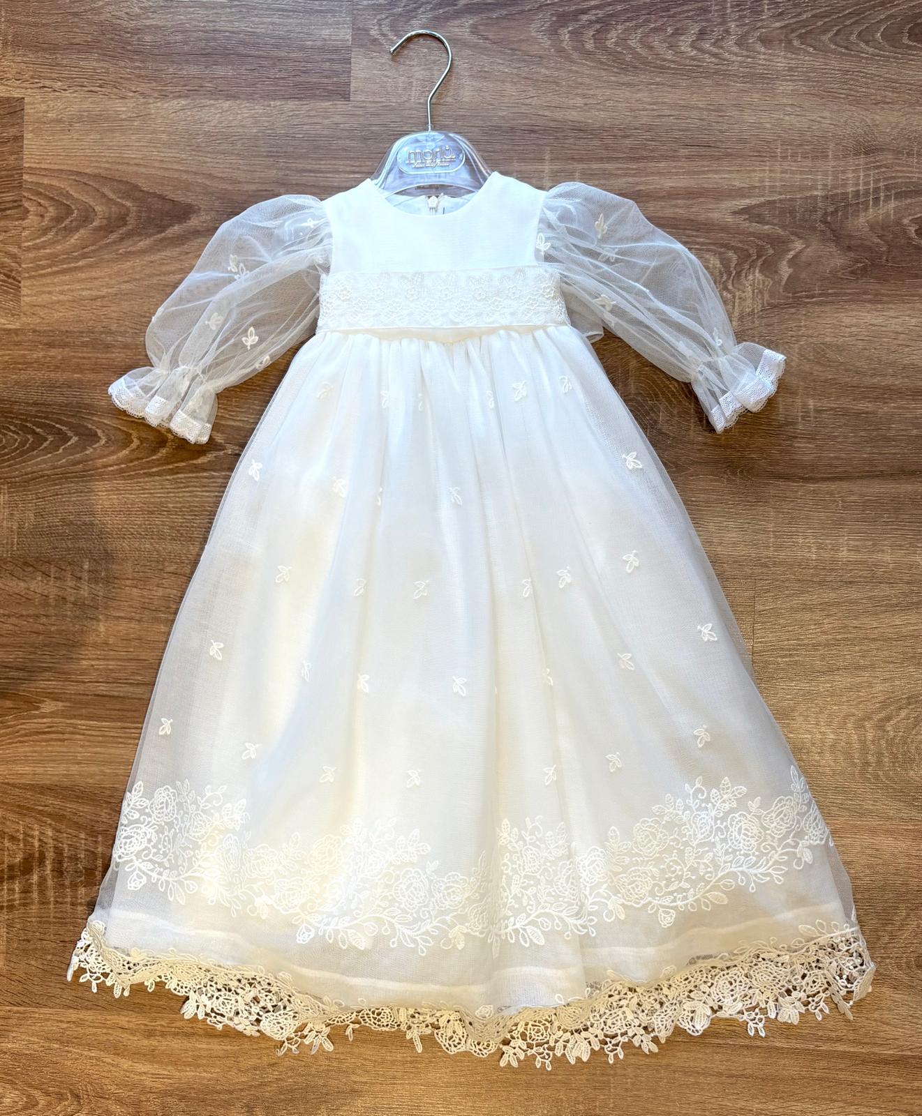 Vestito Cerimonia Camicione con Cuffietta Coordinata - Marlù