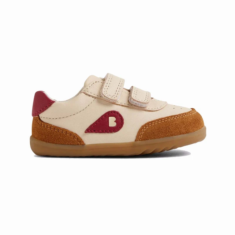 Step Up Champ Chalk Caramel Tibetan Red - Bobux
