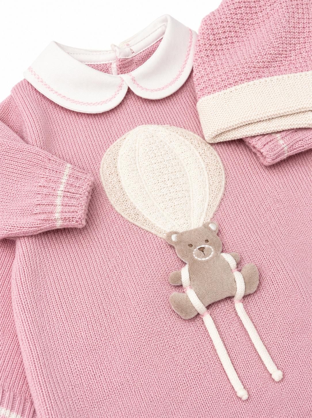 Set Nascita in Lana Mongolfiera Marsala - Marlù