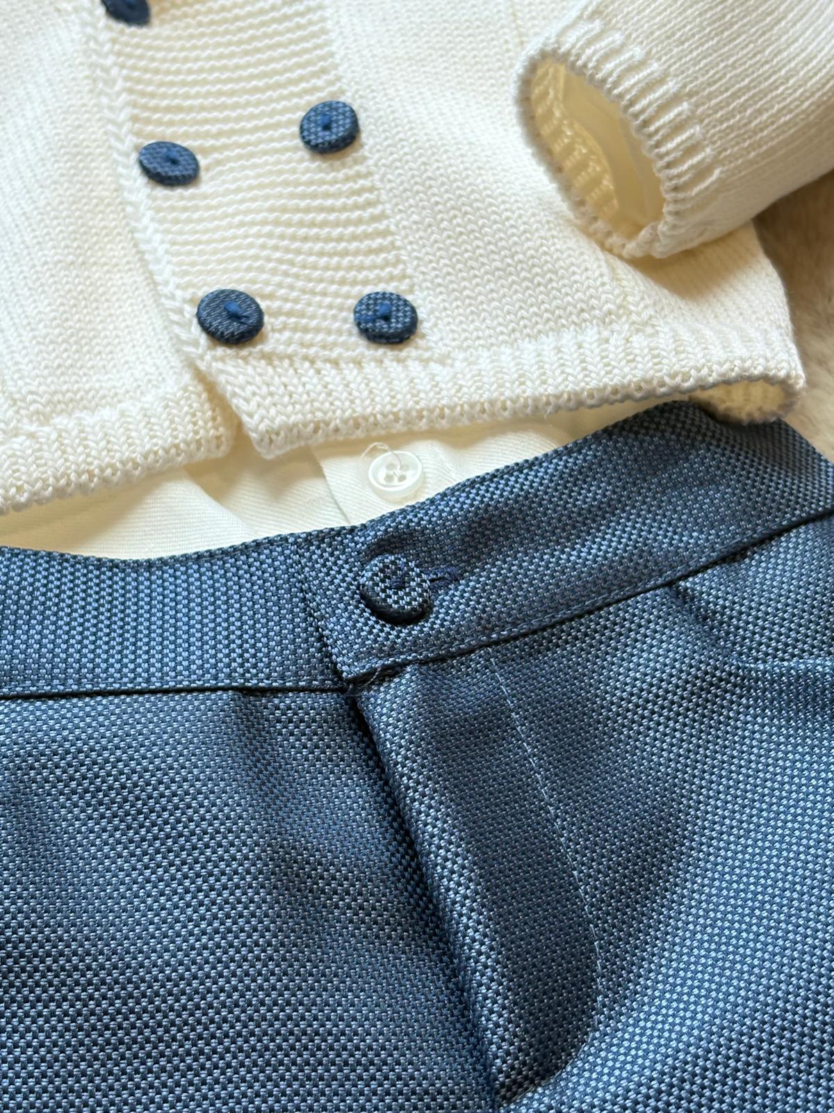 Completo Cerimonia 4Pz col blu - La Sartoria dei Piccoli