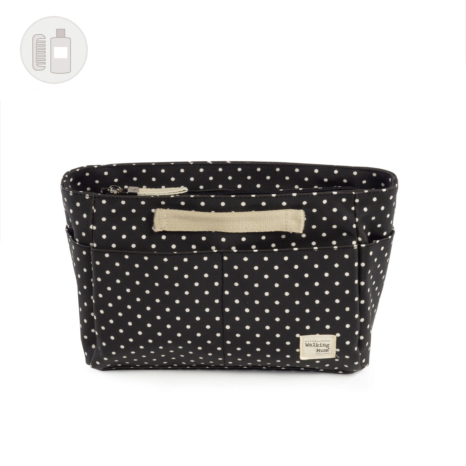 Beauty case nascita modello EMILY nero a pois - walking mum