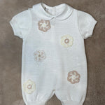 Pagliaccetto corto con ricamo fiori - Marlù