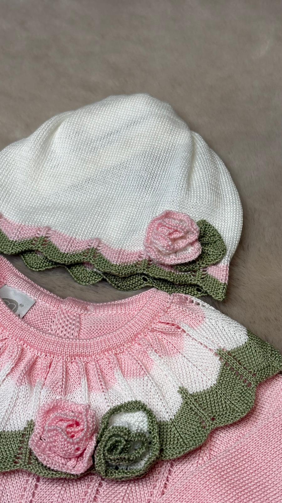 Completo 3Pz in filo rose - Marlù