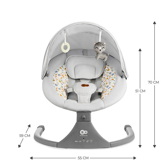 Sdraietta a dondolo elettrica 2in1 LUMI 2 - Kinderkraft