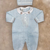 Set 3Pz Azzurro con ricamo Orsetto - Marlù