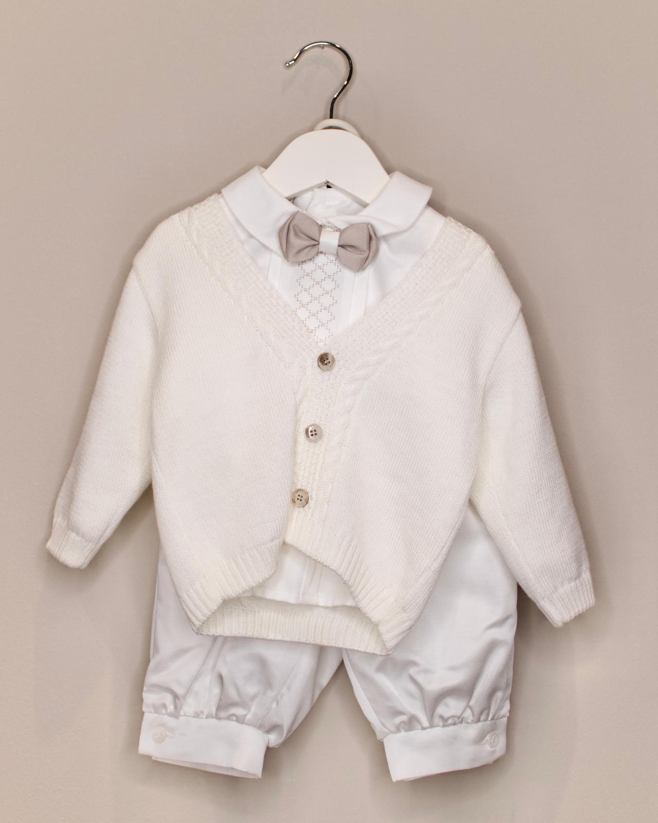 Completo da Cerimonia 4 Pezzi Tortora - Marlù