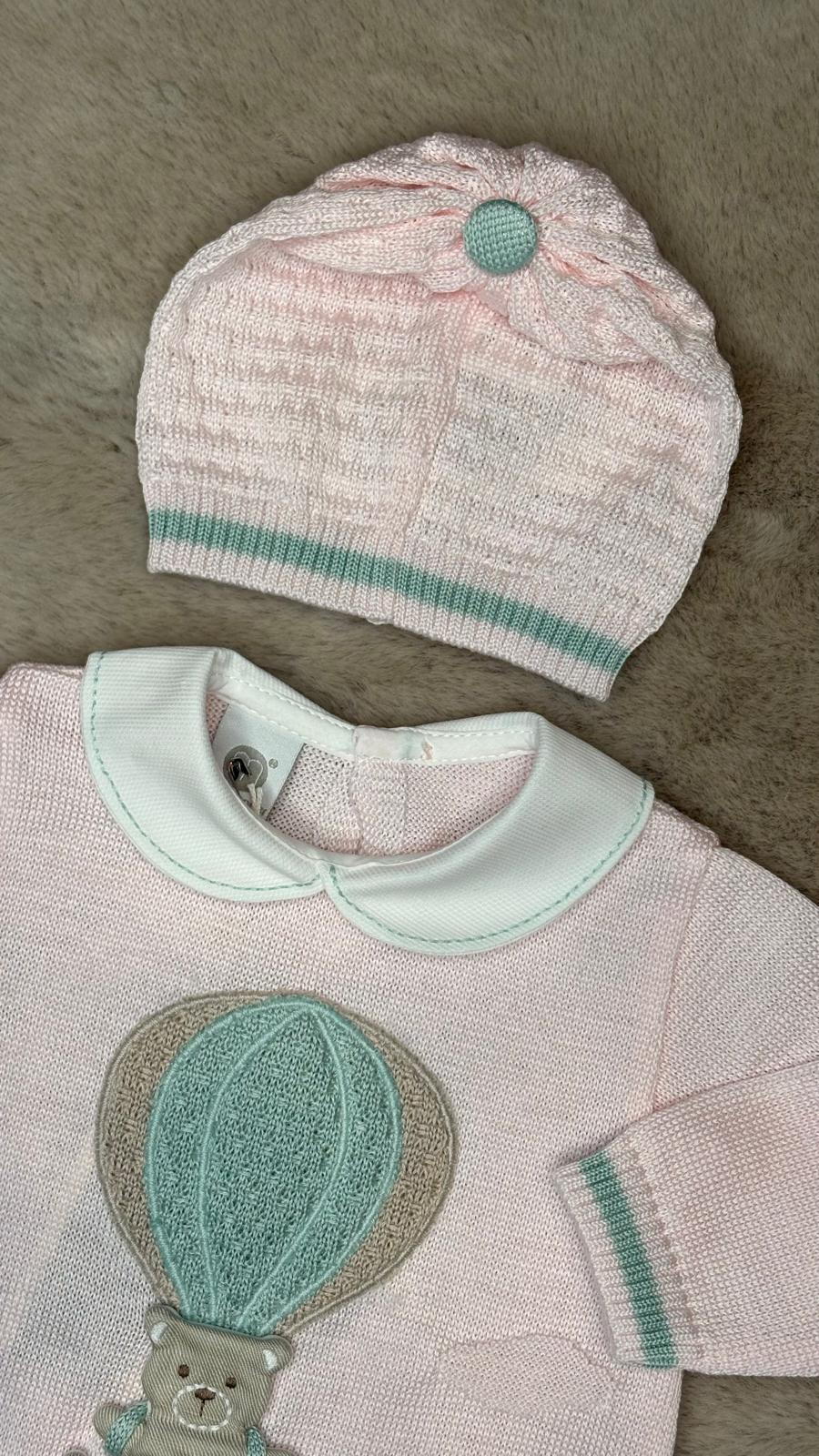 Completo 3Pz Tema "Mongolfiera" in filo - Marlù