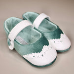 Scarpette in velluto Verde Salvia - Marlù