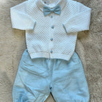 Completo Cerimonia 4Pz Azzurro e Bianco - Marlù