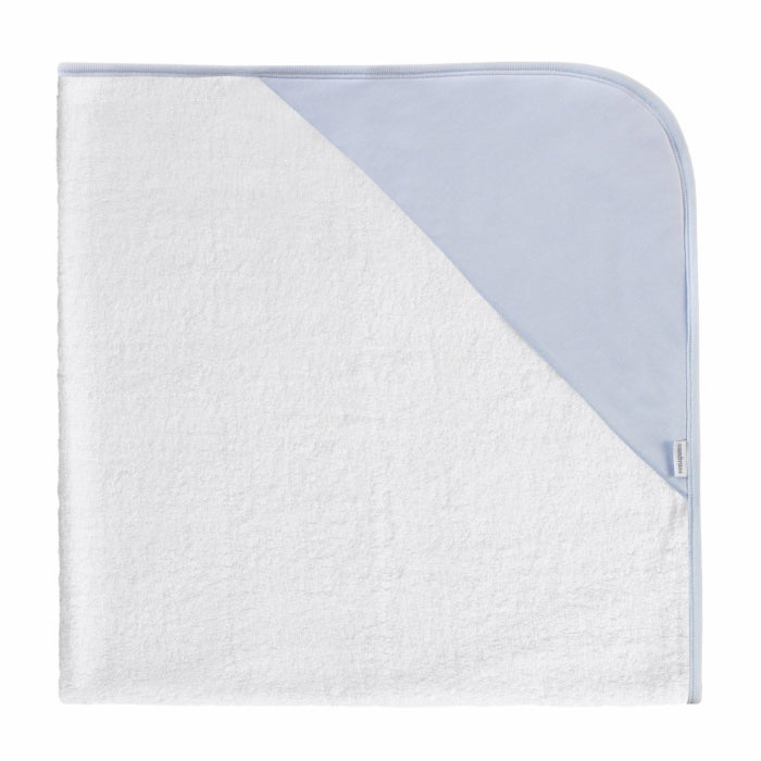 Accappatoio Neonato+Grembiule Liso E Azzurro - Cambrass