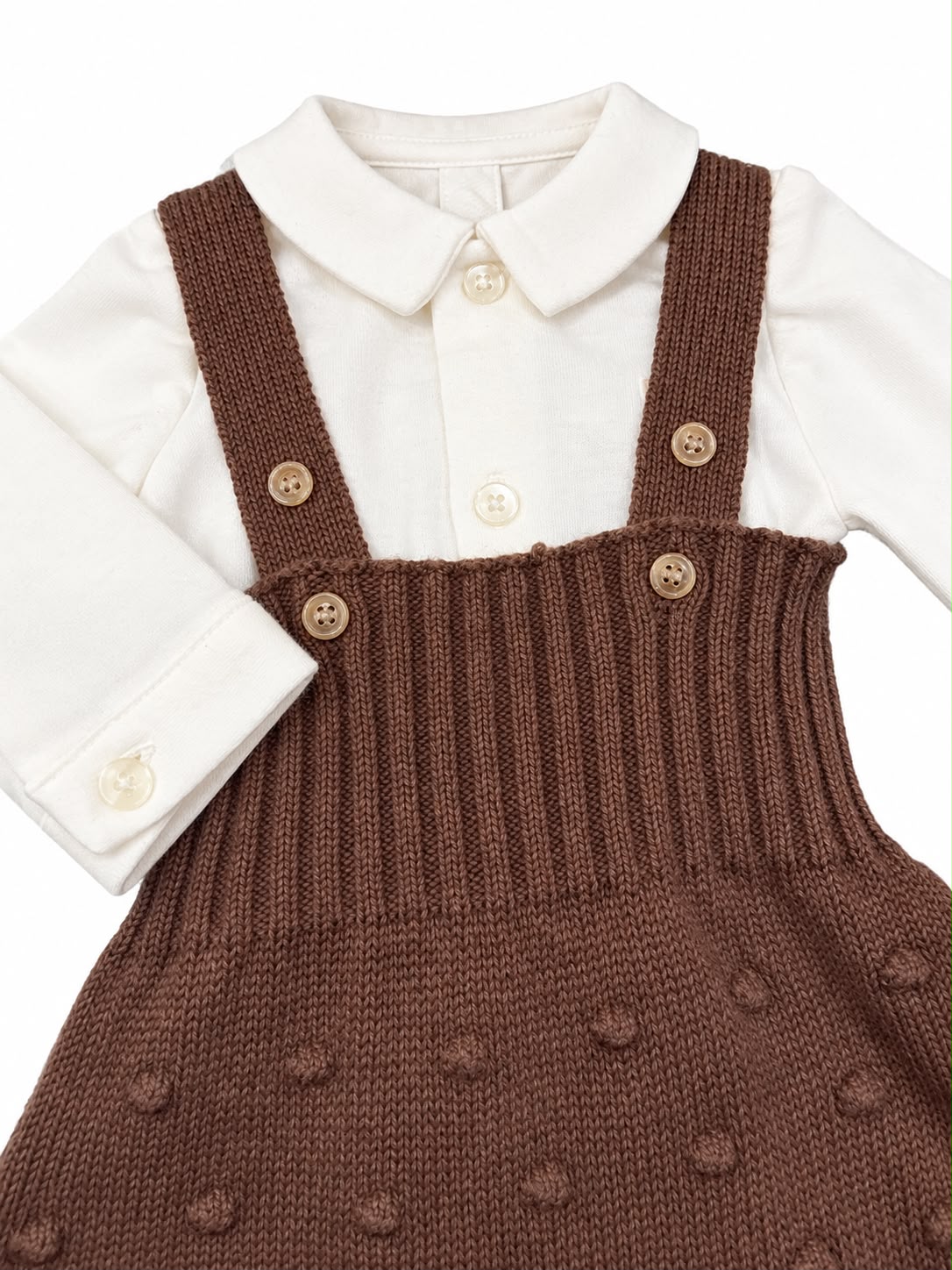 Set Salopette + Cardigan + Body - Hust&Claire