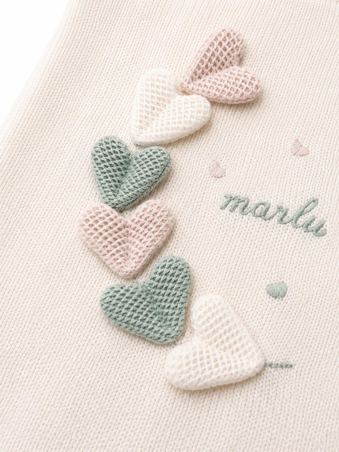 Coperta in Lana Det. Cuori - Marlù