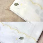 Set 3Pz lenzuolino con ricamo Bianco e Giallo - Marlù