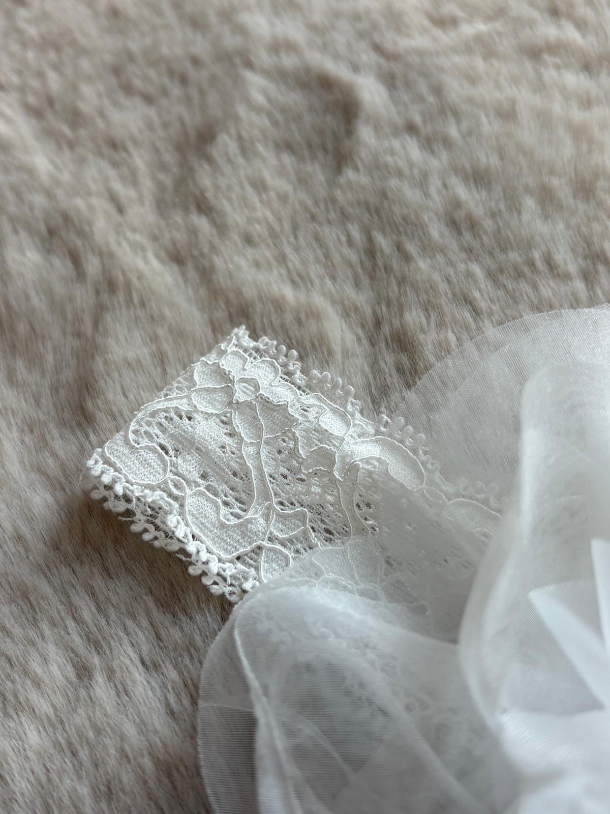 Fascetta con fiore e pizzo elastico - PURE Firenze
