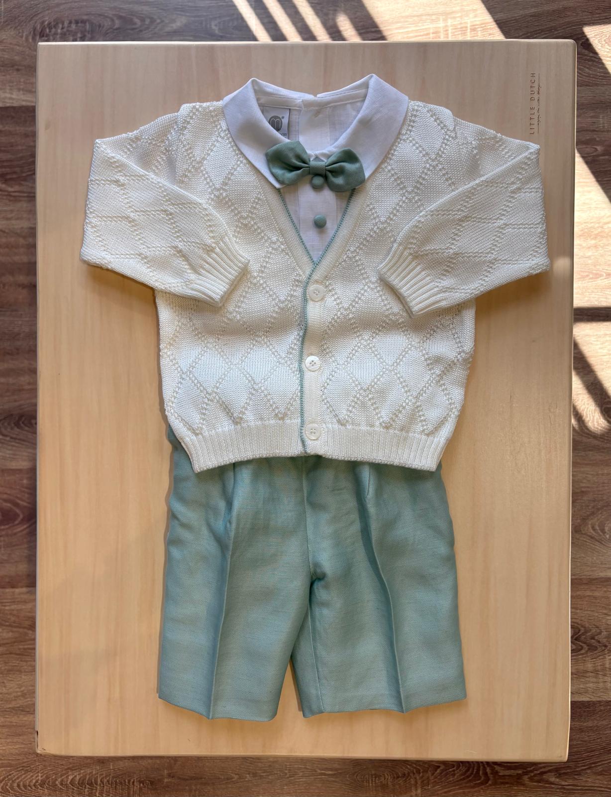 Completo Cerimonia 4Pz Verde Salvia - Marlù