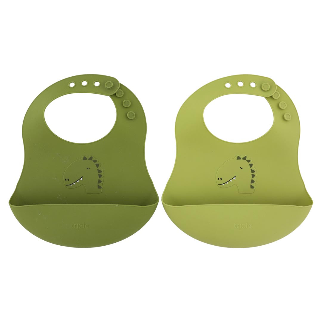 Bavaglino in silicone confezione da 2 Dino - Trixie