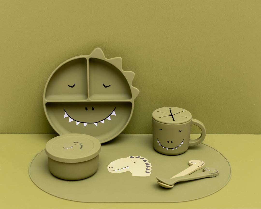 Set 2 Cucchiai in Silicone Mr. Dino - Trixie