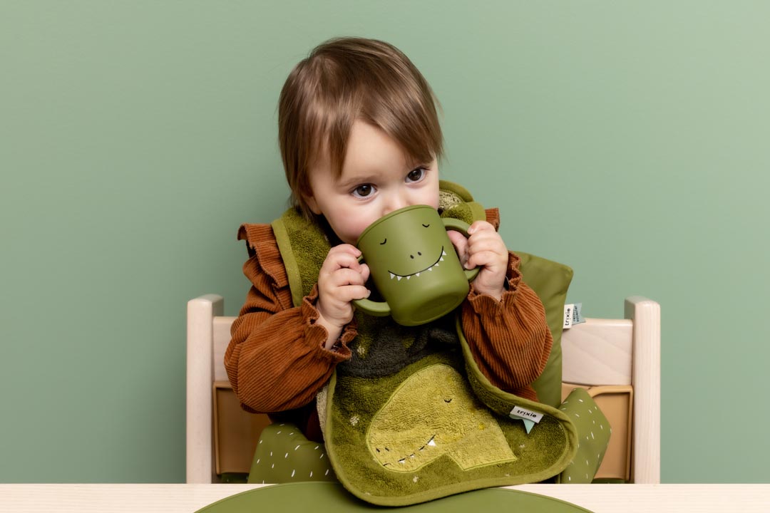 Tazza con beccuccio in silicone Mr. Dino - Trixie