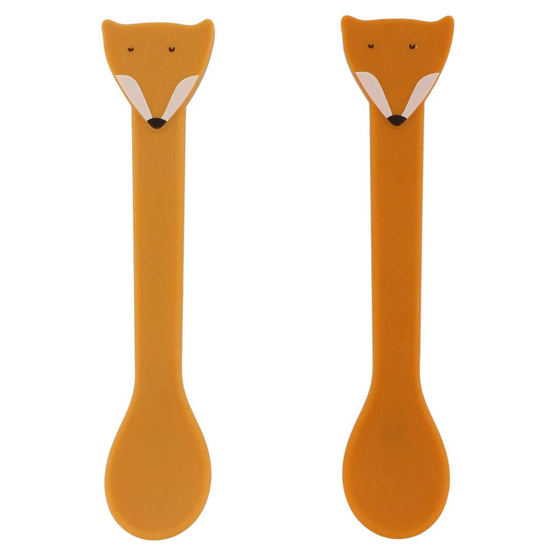 Set 2 Cucchiai in Silicone Mr. Fox - Trixie