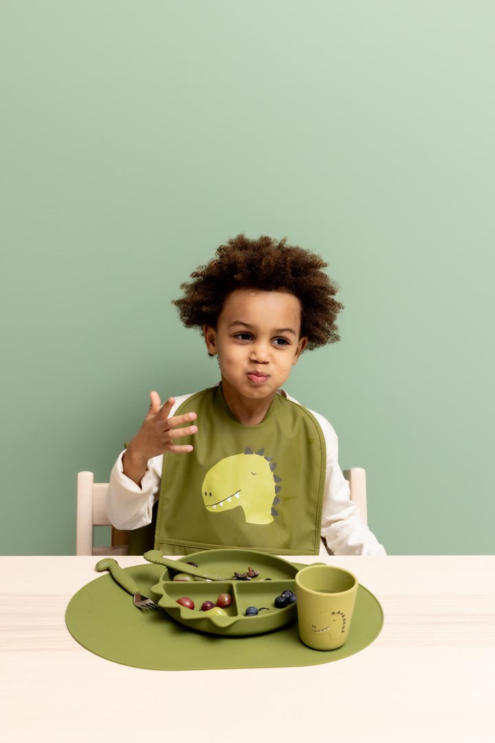 Piatto in silicone con suddivisioni e ventosa Mr. Dino - Trixie