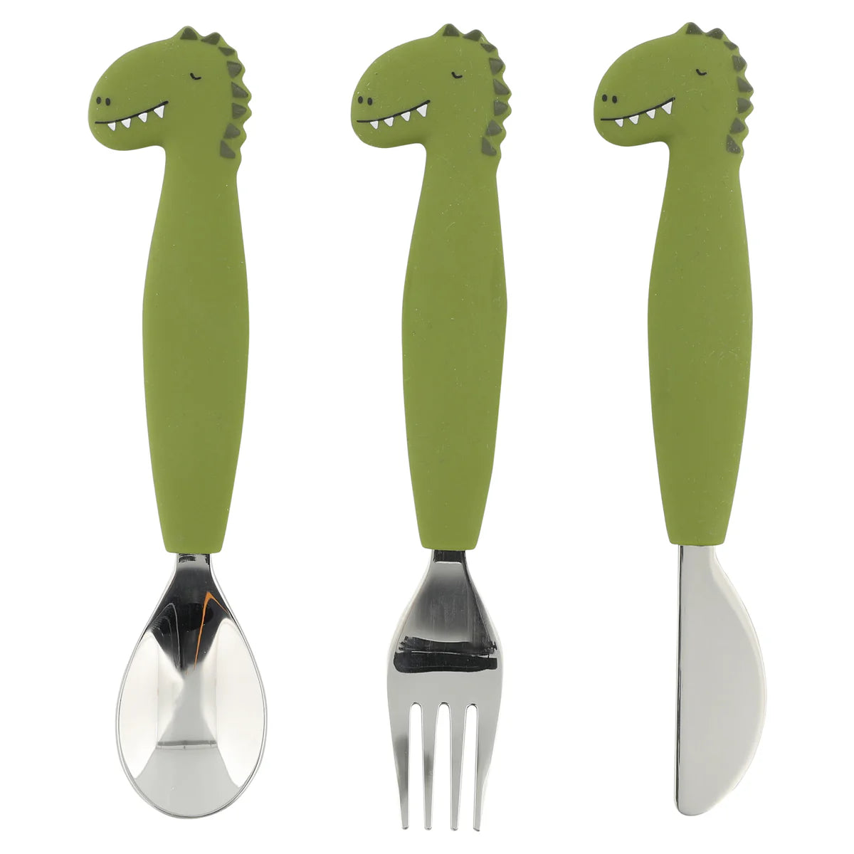 Set Posate Silicone Mr. Dino - Trixie