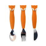Set Posate Silicone Mr. Fox - Trixie