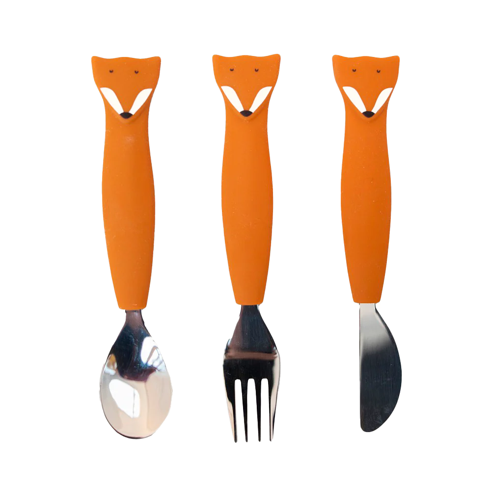 Set Posate Silicone Mr. Fox - Trixie