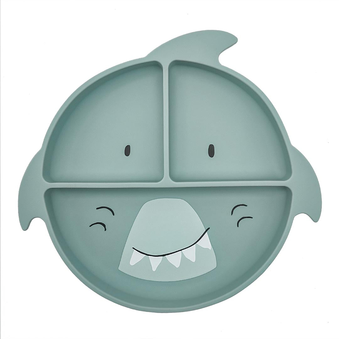 Piatto in silicone con suddivisioni e ventosa Mr. Shark - Trixie