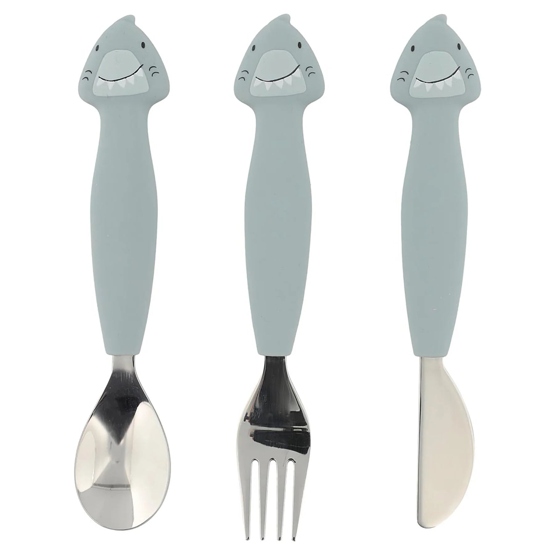 Set Posate Silicone Mr. Shark - Trixie