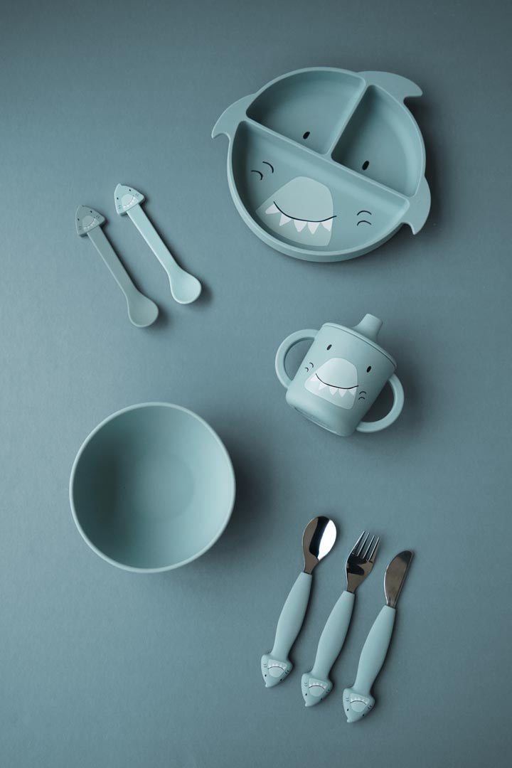 Set 2 Cucchiai in Silicone Mr. Shark - Trixie