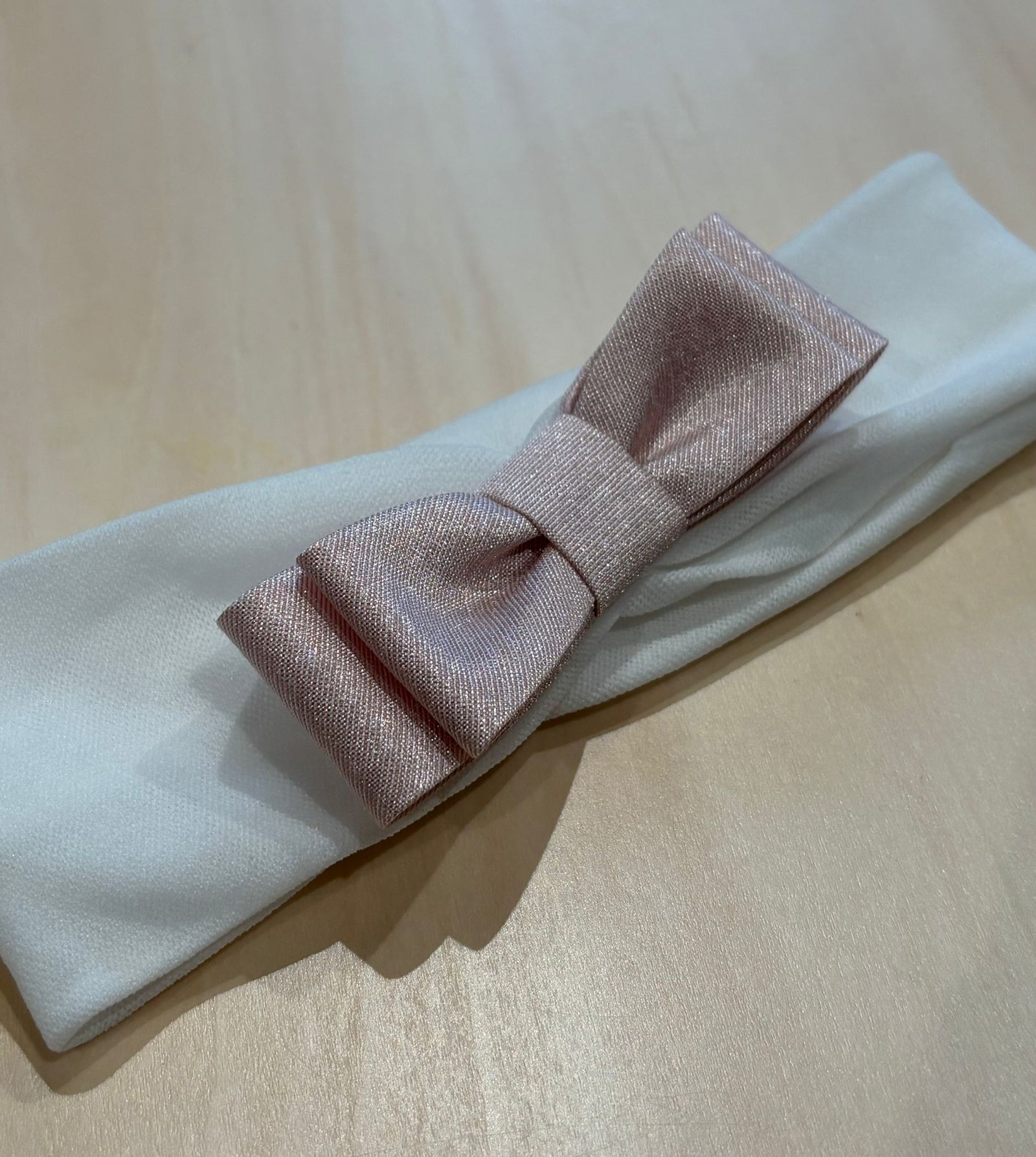 Fascetta Cerimonia con Fiocco Rosa - Minù