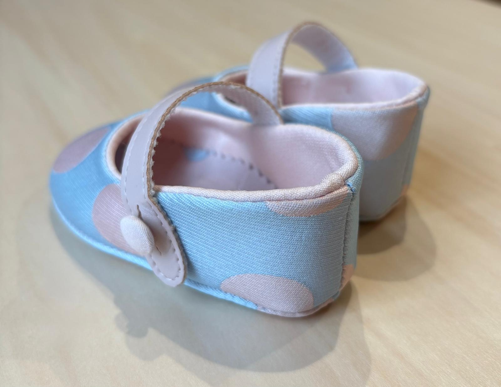 Ballerine Cerimonia a pois azzurre e rosa - Marlù