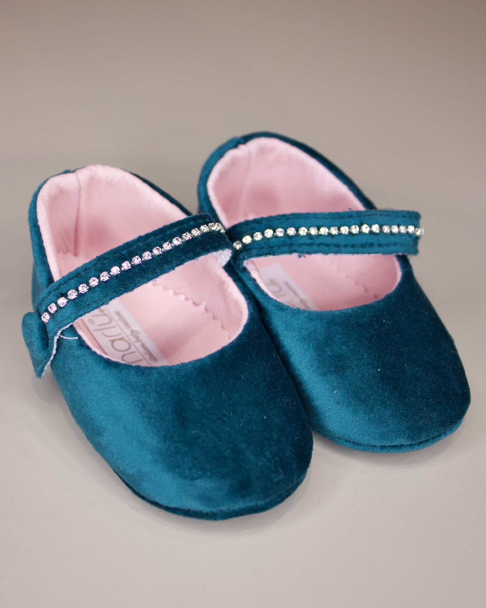 Scarpette in velluto Blu Petrolio - Marlù